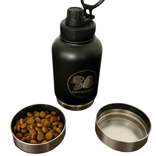 Thermal Flask with Screw-on Bowls