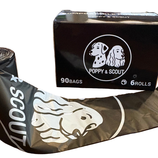 Poppy&Scout compostable poo bags (6 rolls - 90 bags)